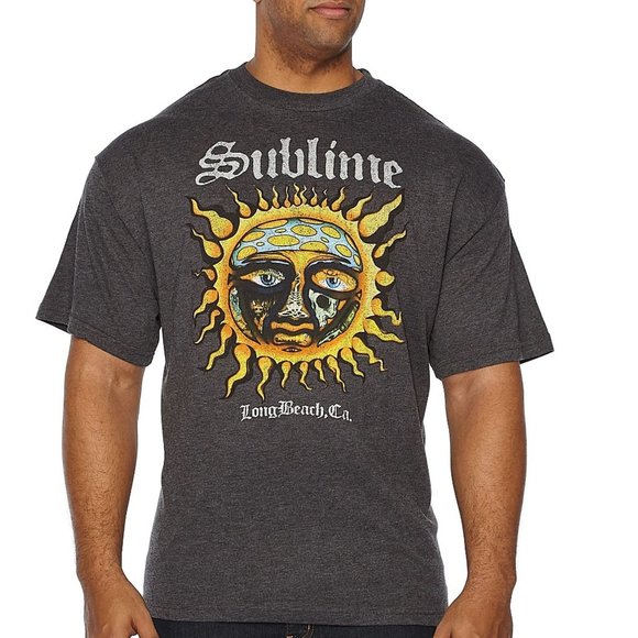 Sublime Stamp Logo Long Beach ska punk rock reggae Official T-Shirt 2XL NWT - Picture 1 of 2